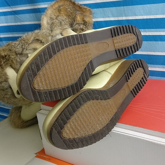 VINTAGE MUKLUK FUR TRIM SHERPA LINED SNAP BUTTON NATIVE COLDWEATHER SNOW BOOT 5 - Picture 6 of 11